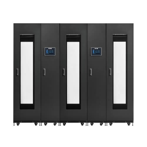 Eaton SmartRack SRP-3R-2C12 Pre-Configured Modular Data Center - 3x 44U Racks, 2x 12 kW In-Row Cooling Units