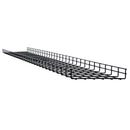 Wire Mesh Cable Tray, 12" x 2" x 10 ft., Black, 10-Pack