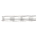 Wire Mesh Cable Tray, 12" x 4" x 10 ft., Straight Section, 6-Pack (Black)