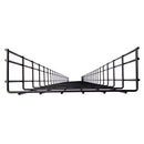 Wire Mesh Cable Tray, 12" x 4" x 10 ft., Straight Section, 6-Pack (Black)