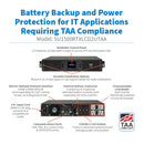 Eaton Tripp Lite SmartOnline 1500VA 1350W 120V Double-Conversion UPS, 2U Rack/Tower, 8 Outlets, LCD, TAA Compliant