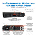 Eaton Tripp Lite SmartOnline SU1500RTXLCDN 1500VA Double-Conversion UPS with Network Card