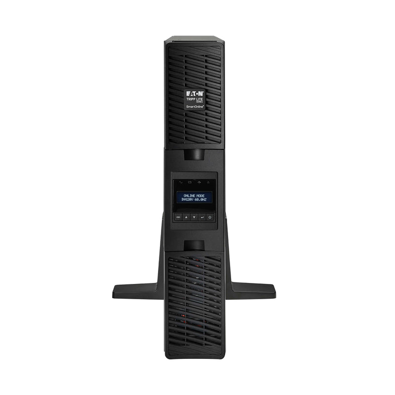 Eaton Tripp Lite SmartOnline 2000VA 1800W 120V Double-Conversion UPS, 2U Rack/Tower, LCD, Extended Run, Network Card, USB, DB9 - SU2200RTXLCDN