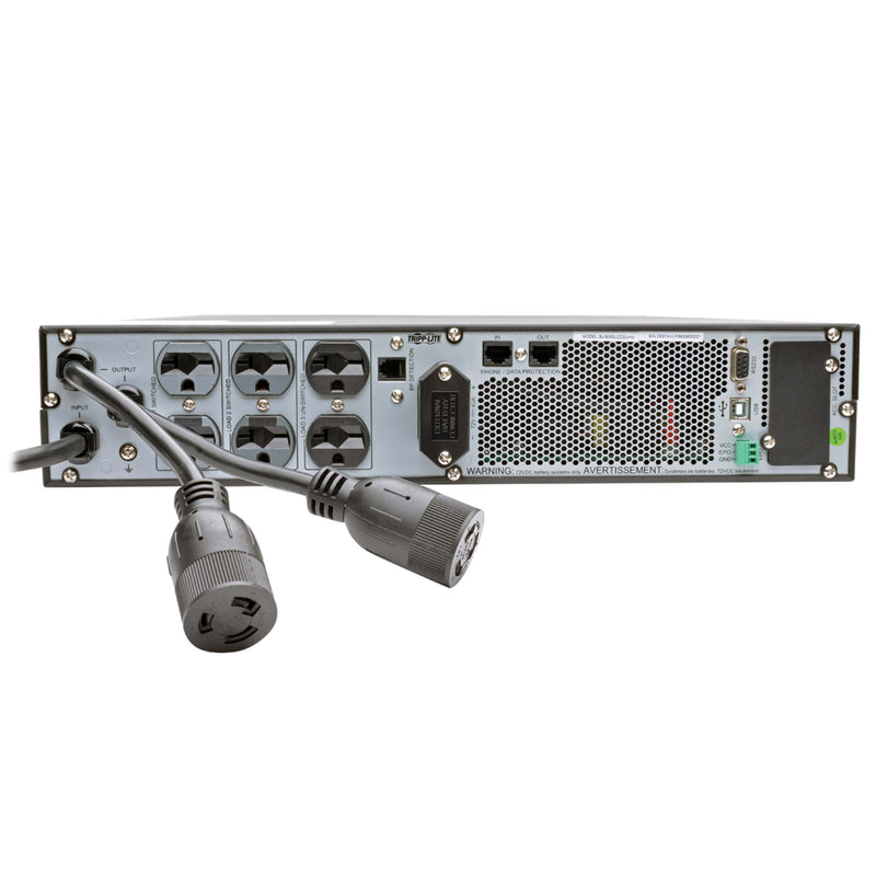 Eaton Tripp Lite SU3000LCD2UHV SmartOnline 3kVA 2.7kW 208/240V Double-Conversion UPS, 2U Rackmount, LCD Display, Extended Runtime