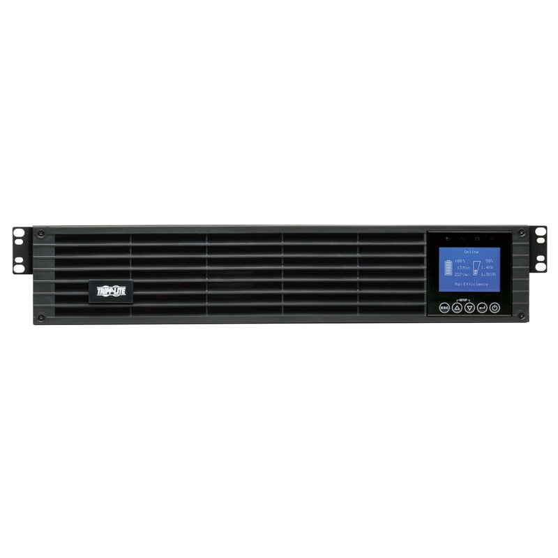 Eaton Tripp Lite SU3000LCD2UHV SmartOnline 3kVA 2.7kW 208/240V Double-Conversion UPS, 2U Rackmount, LCD Display, Extended Runtime