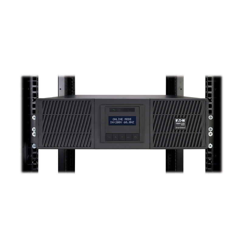Eaton Tripp Lite SU6000RT3UTAA SmartOnline 6000VA 5400W 208V Double-Conversion UPS with Network Card, Extended Run, 3U Rack/Tower, TAA Compliant