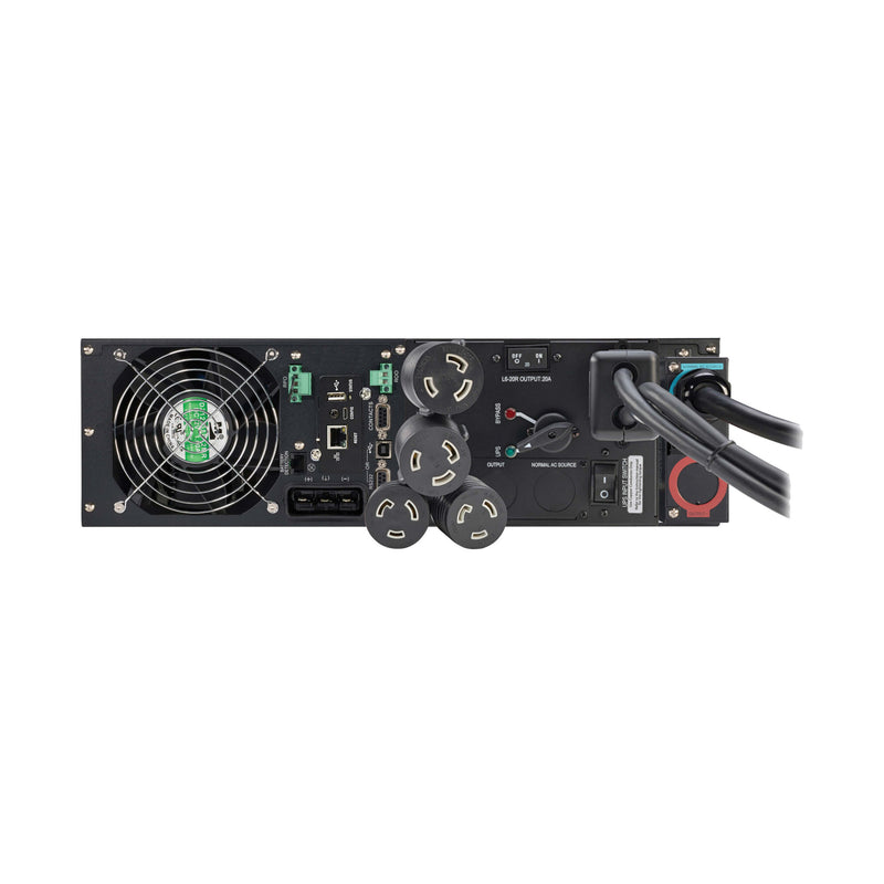 Eaton Tripp Lite SmartOnline SU6000RTMB 6kVA 5.4kW 208V Online UPS with Maintenance Bypass, Network Card, 3U Rack/Tower