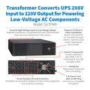 Eaton Tripp Lite SUTFMR 5kVA Stepdown Isolation Transformer, 208V to 120V, Rack/Tower
