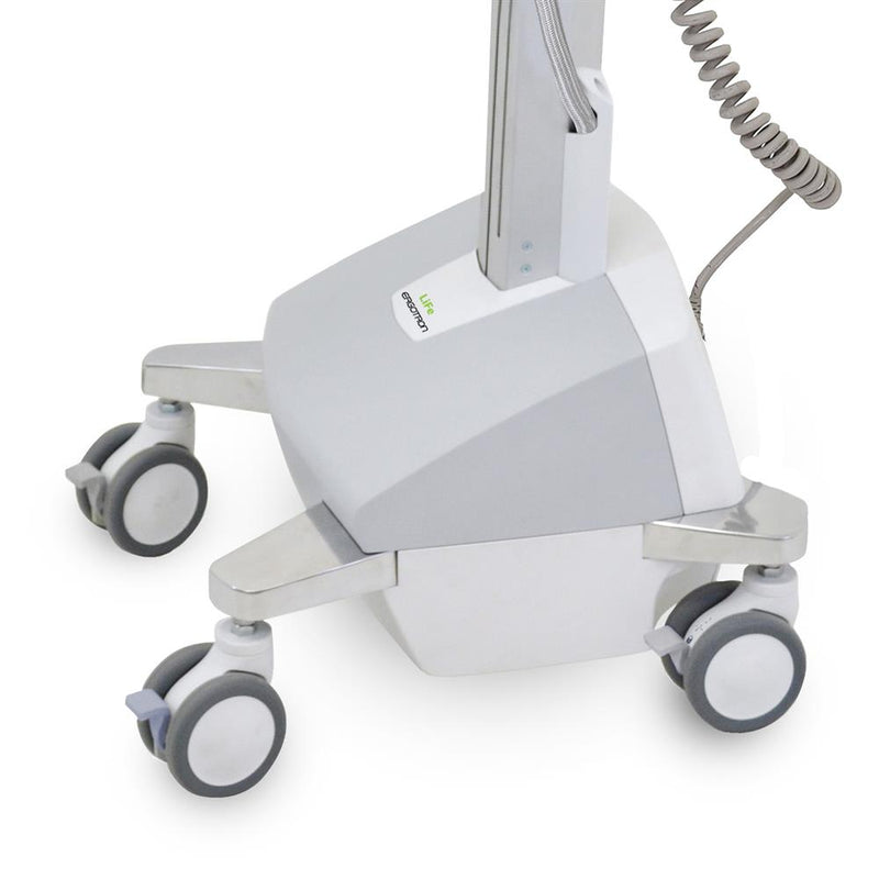 Ergotron SV42-6302-2 StyleView® LCD Pivot Medical Cart, Electric Lift, LiFe Battery