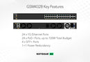 NETGEAR M4300 28-Port Managed Switch with 10G Uplinks (GSM4328-100NES)