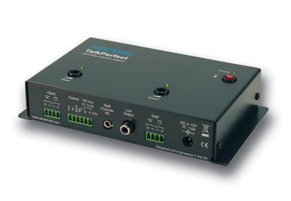 Listen Technologies TP-KIT1 TalkPerfect Speech Transfer Kit – Glass Mount Mic & Combi Pod Speaker