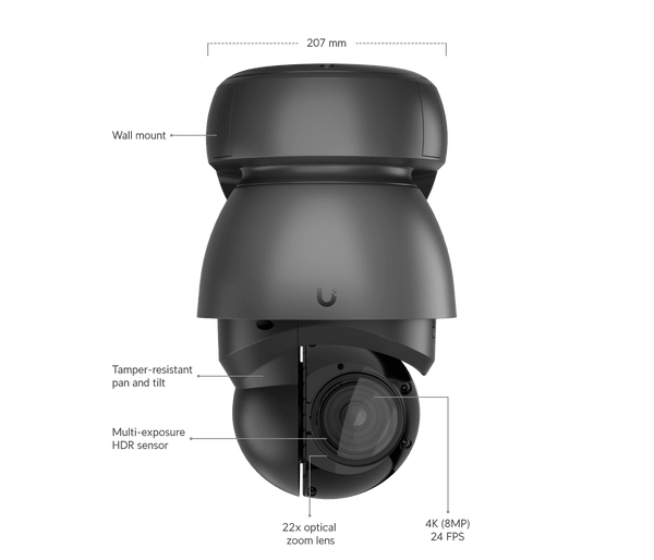 UVC Ubiquiti Unifi Protect G4 Ptz High-Performance Pan-Tilt-Zoom 4K Camera