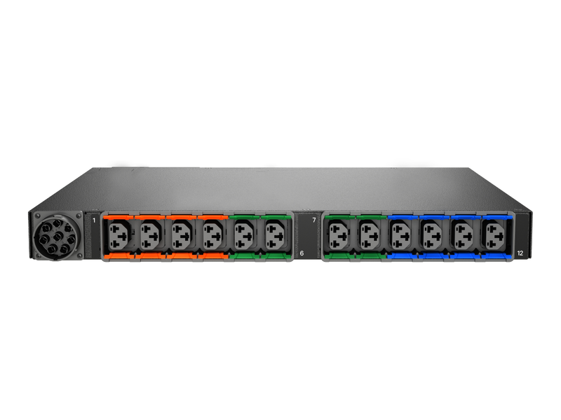Vertiv Geist VP7UU1A0 Switched rPDU, 12 C13/C19 Outlets, 1U Horizontal, Universal Inlet