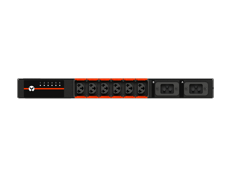Vertiv VA7U21A0 Rack Transfer Switch rPDU, 6x C13/C19, 16A/20A, Switched