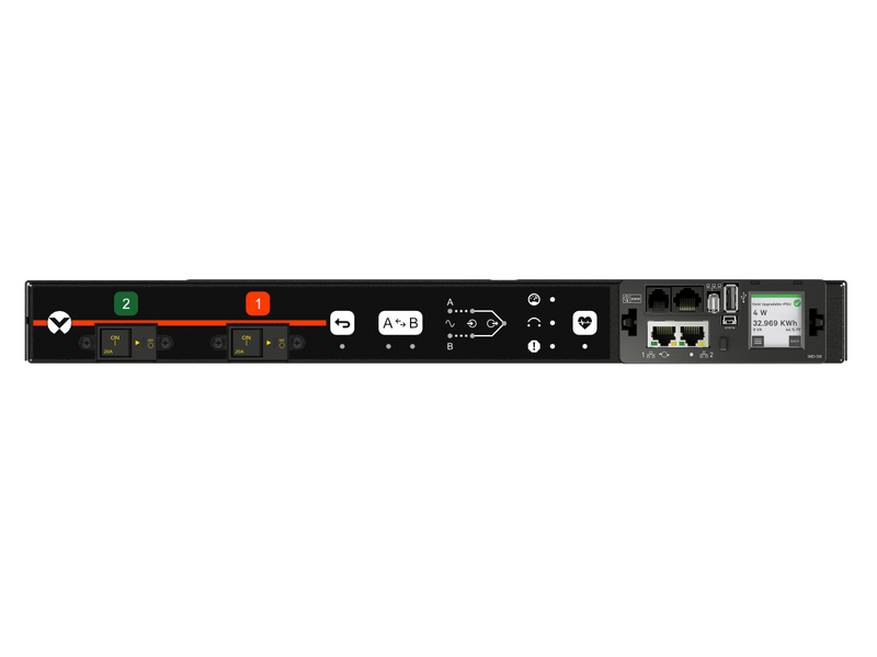Vertiv VA6N31A0 Rack Transfer Switch, 30A 208V, 6 x C13/C19, Horizontal