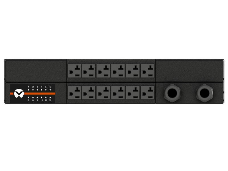 Vertiv VA6N32A0 Rack Transfer Switch, 30A 120V, 12x NEMA 5-20R, Horizontal
