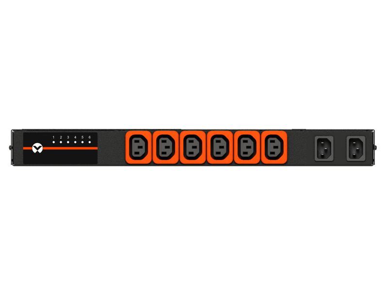 Vertiv PowerIT VA6U11A0 Rack Transfer Switch, Monitored, 10A/15A, 6x C13