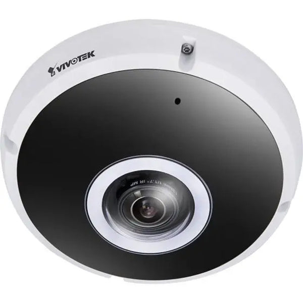Vivotek FE931-EHV-90-1Y 12MP Outdoor 180° Fisheye IP Security Camera with 1.22mm Fixed Lens, Built-In IR, and 1-Year Vortex Cloud License