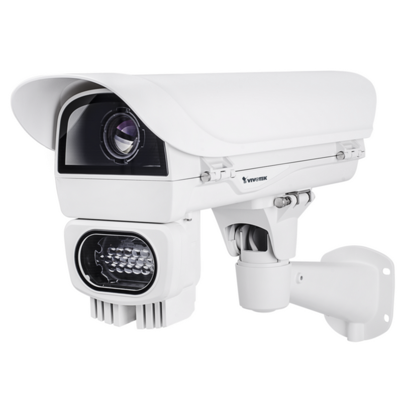 Vivotek IP9165-LPC-KIT-A 2MP Dual-Lane License Plate Capture Camera Kit with Anti-Glare IR, Remote Back Focus, and Weatherproof IK10/IP68 Housing