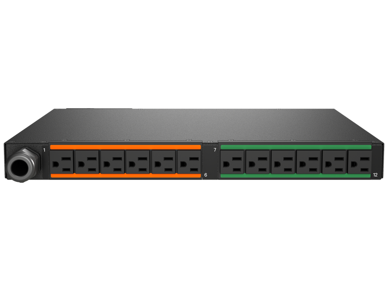 Vertiv VP6N31A0 Monitored rPDU, 30A 120V, 2.8kW, 12x NEMA 5-20R, Horizontal