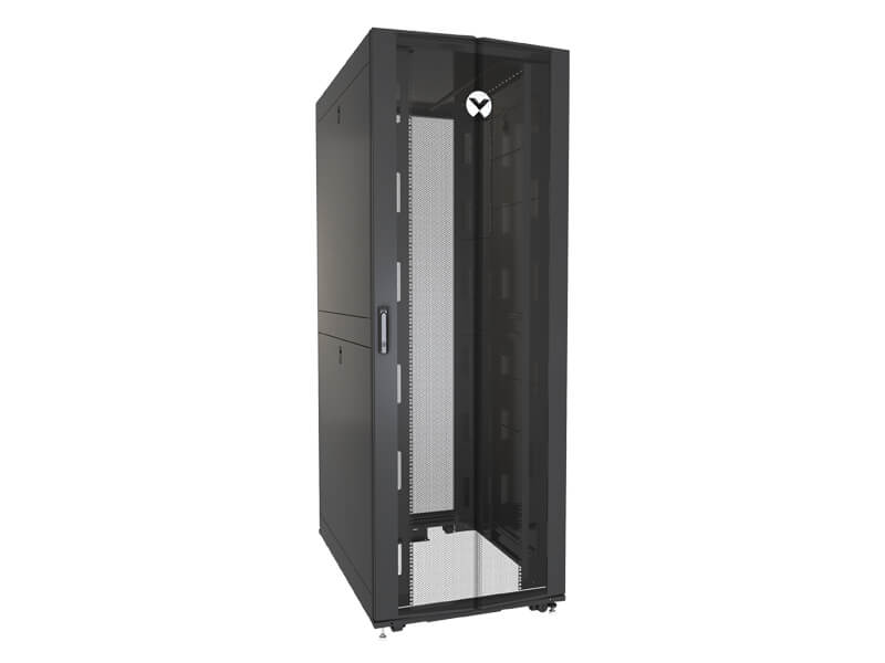 VERTIV VR RACK - 48U  WITH DOORS AND  CASTERS - NO SIDE PANELS 48UX800X120 VERTIV