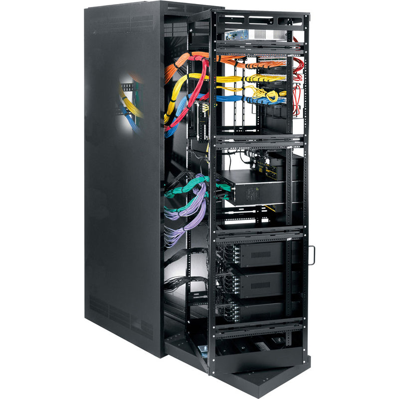 Middle Atlantic WR-44-32 Roll Out Rack - 44 RU Steel Rack for Easy Access Middle Atlantic