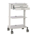 Eaton Tripp Lite Mobile Workstation Cart with Dual Drawers & Shelves, TAA