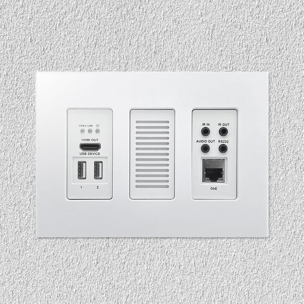 ZyPer4K-XS HDMI 2.0 and USB-C input Wallplate Encoder 10Gbit Poe no PS ZEEVEE