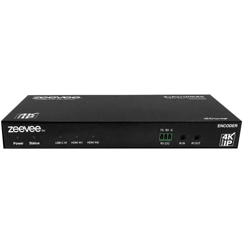 ZyPerUHD60  Dante Enabled 3x1 Switching Encoder (Dual HDMI and USB-C) ZEEVEE