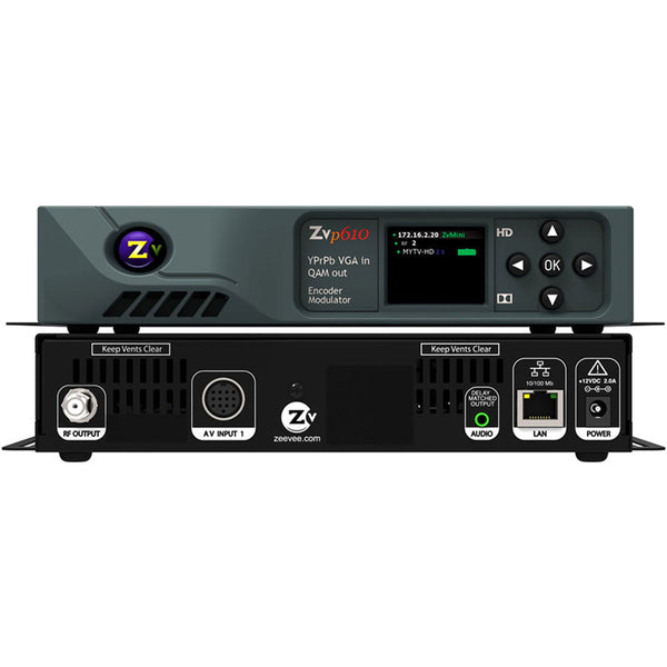 HD Video Encoder/QAM Modulator with Video-over-IP Streaming ZEEVEE