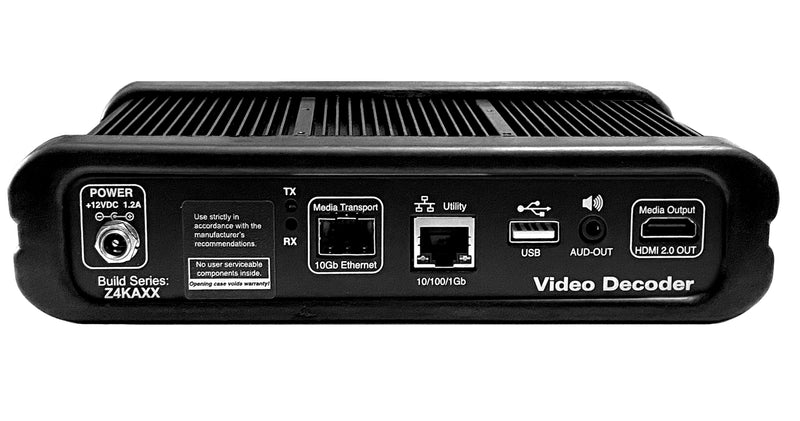 ZeeVee ZyPer4K-XS HDMI 2.0 output Decoder, accepts IP streaming via 10Gbit/fiber