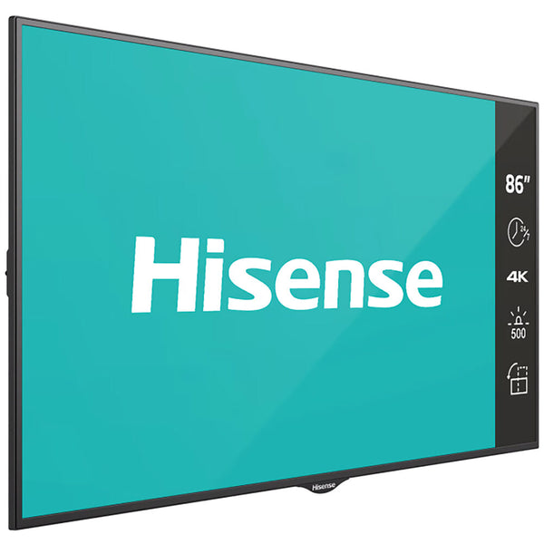 86 4K UHD Digital Signage Display - 18/7 Operation HISPRO