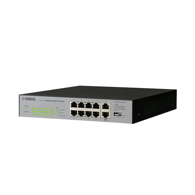 Yamaha 10-port Simple L2 Network Switch with PoE Yamaha