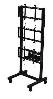 Peerless SmartMount® Portable Video Wall Cart 1x3 Configuration for 46" to 60" Displays PEERLESS