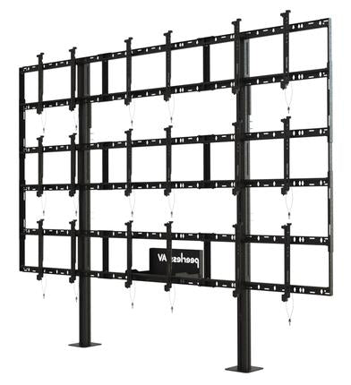 Peerless SmartMount® Modular Video Wall Pedestal Mount 3x3 Configuration for 46" to 55" Displays PEERLESS