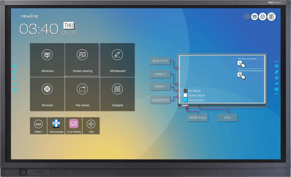 Newline RS+ Series Interactive Touch Display Newline