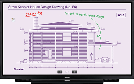 Sharp 65" Class Ultra-HD Aquos Board (3840 x 2160) Interactive Display System Sharp