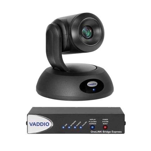 Vaddio RoboSHOT 12E HDBT OneLINK Bridge Express System for Cisco SX Codecs VADDIO