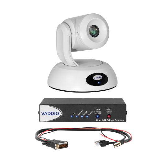 Vaddio RoboSHOT 12E HDBT OneLINK Bridge Express System for Polycom Codecs VADDIO