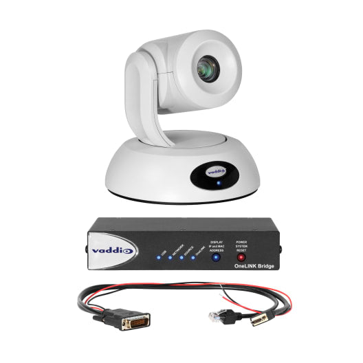 Vaddio RoboSHOT 12E HDBT OneLINK Bridge System for Polycom Codecs VADDIO