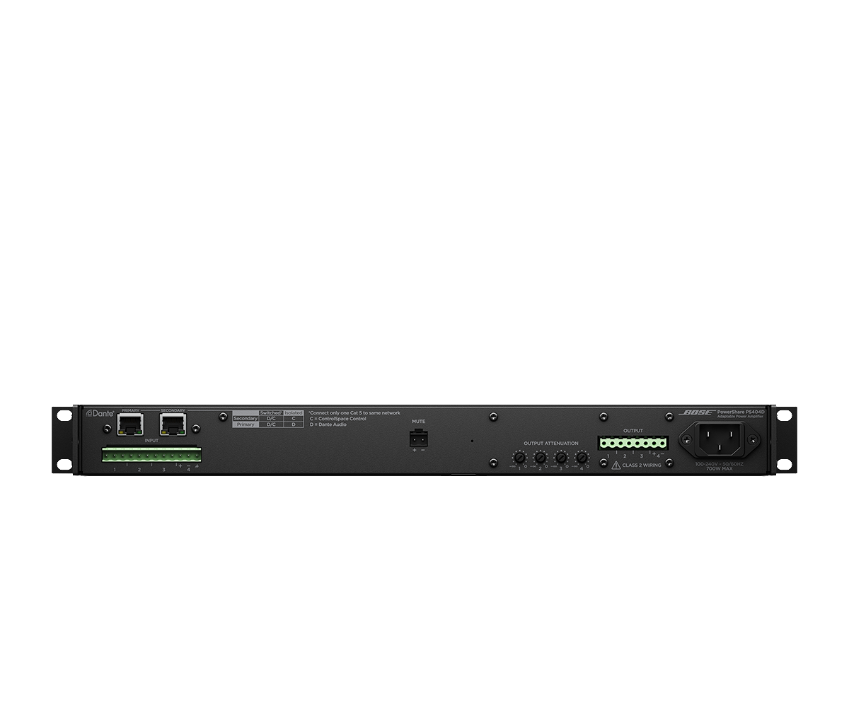 Bose PowerShare PS404D Adaptable Power Amplifier - LED Solutions – Avendor
