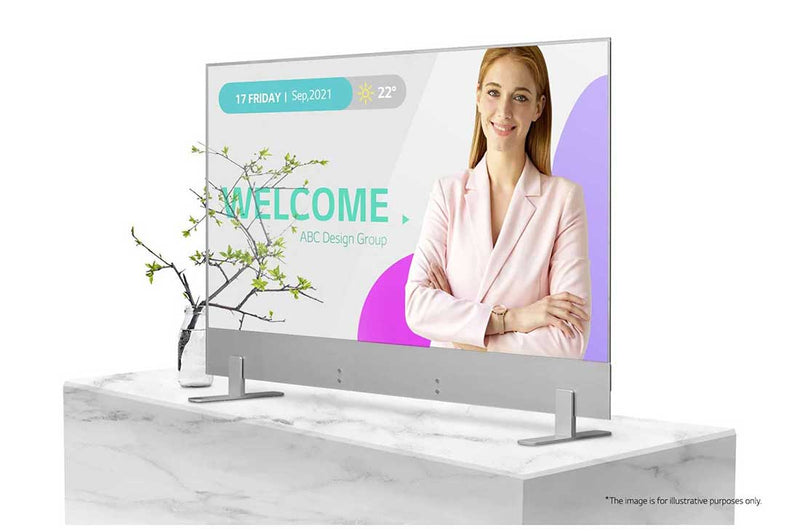 LG 55” FHD Transparent OLED Digital Signage with webOS™ 4.0, Pro:idiom, Wake on LAN, Protective Tempered Glass LG