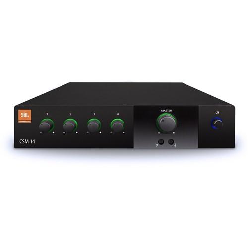 JBL 4 Input - 1 Output Mixer, Fanless, 1U Half-Rack, Mounting Kit Included JBL