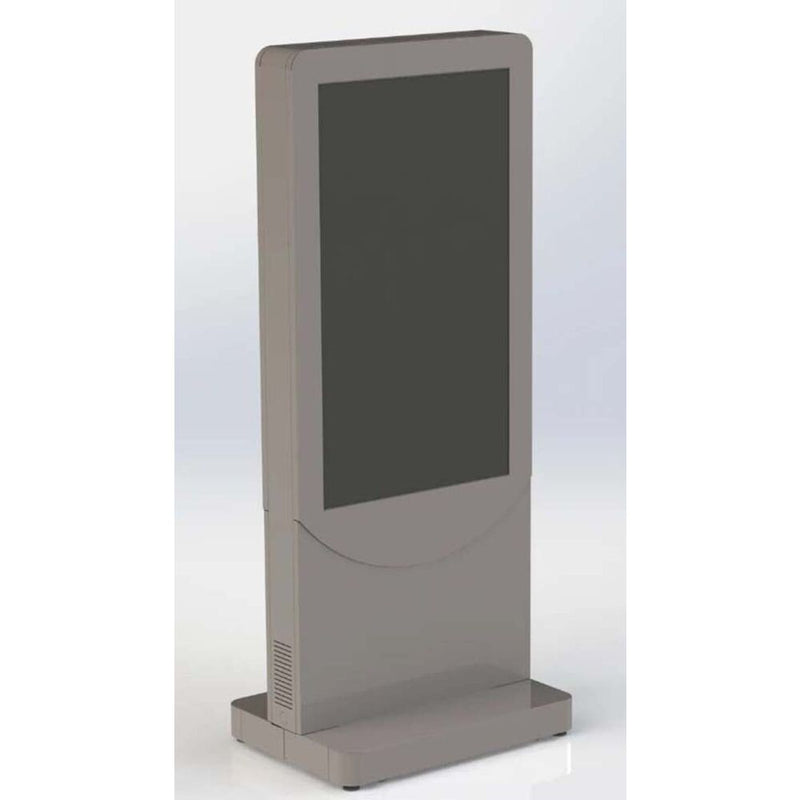 Peerless KIPC2555 | Floor-Standing Portrait Curved Kiosk for 55 in Display, BLACK PEERLESS