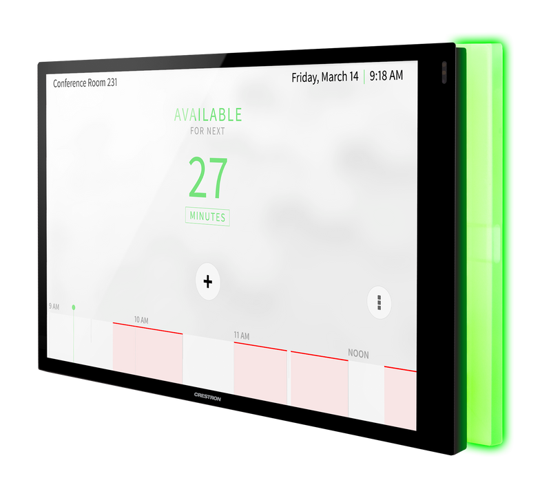 Crestron  TSS-1070-B-S-LB KIT - 10.1 in. Room Scheduling Touch Screen, Black Smooth, includes one TSW-1070-LB-B-S light bar CRESTRON ELECTRONICS, INC.